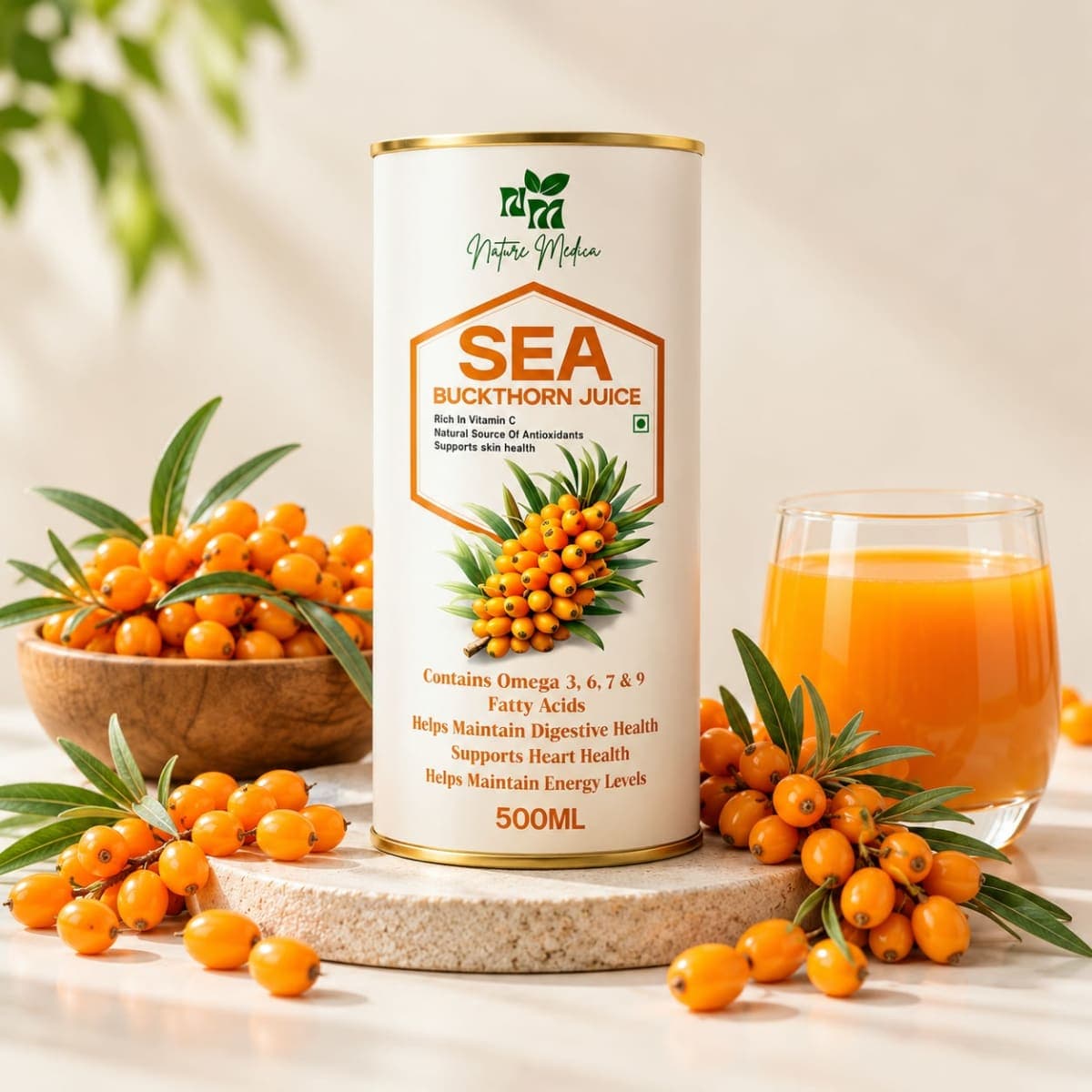 Sea Buckthorn Juice 500ml – Nature Medica